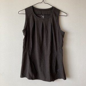 Arc'teryx Women's Small Sleeveless Tank Top Cassia Brown Trim Fit Cotton Casual